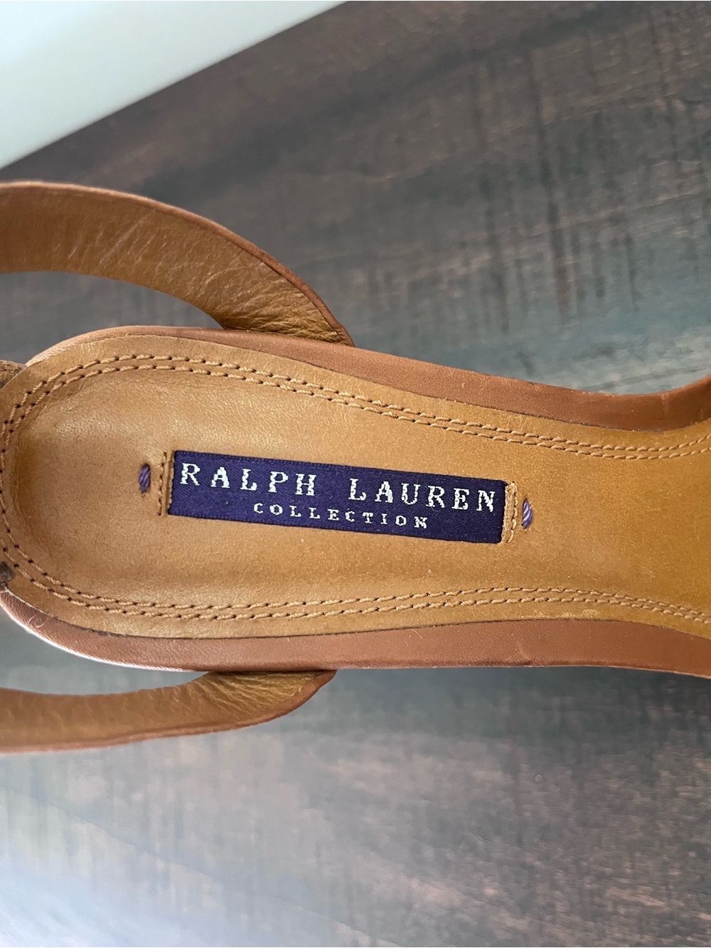 Ralph Lauren Purple Label Rosas Sample Platform Heels Green Suede Leather 9.5 - Picture 4 of 14